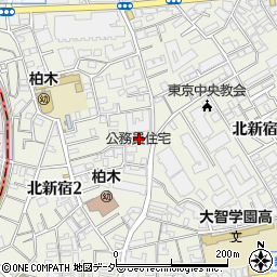 東京都職員蜀江坂住宅周辺の地図