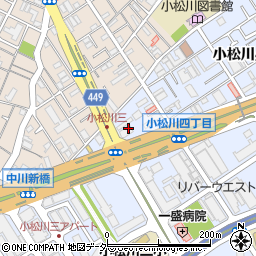 東京都江戸川区小松川3丁目78周辺の地図