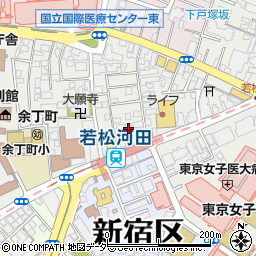東京都新宿区若松町10周辺の地図
