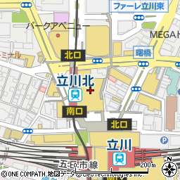 伊勢丹立川店周辺の地図