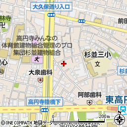 カギの１１０番アーイータ救急２４時間・高円寺周辺の地図