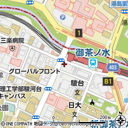 日本調剤　神田駿河台薬局周辺の地図