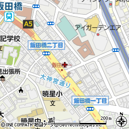 東京都千代田区飯田橋2丁目8周辺の地図