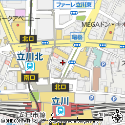 肉ざんまい 立川駅前店周辺の地図
