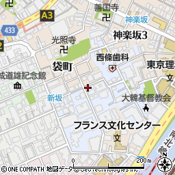 東京都新宿区若宮町28周辺の地図