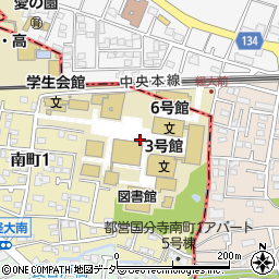 東京経済大学　体育会周辺の地図