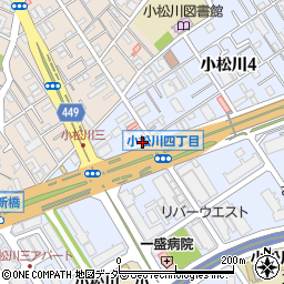 クリップアカデミー　小松川校舎周辺の地図