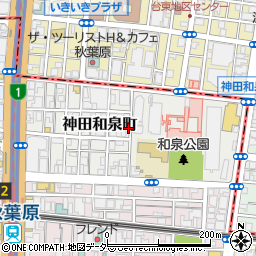 東京都千代田区神田和泉町周辺の地図