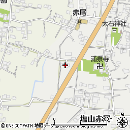 山梨県甲州市塩山赤尾765周辺の地図