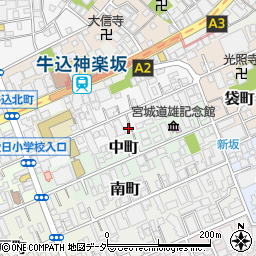 東京都新宿区北町10周辺の地図