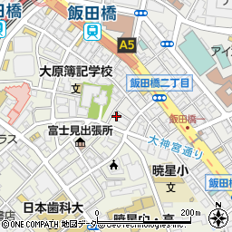ＨＡＮＫ飯田橋周辺の地図