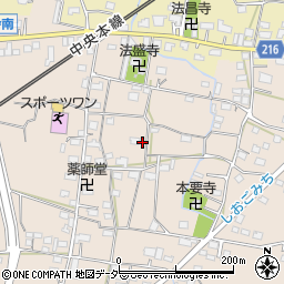 山梨県甲州市塩山下塩後614周辺の地図