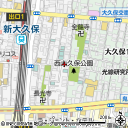 東京都新宿区百人町1丁目3-2周辺の地図