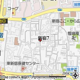 東京都新宿区新宿7丁目周辺の地図