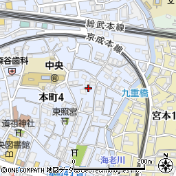 千葉県船橋市本町4丁目24-8周辺の地図