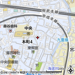 千葉県船橋市本町4丁目24-2周辺の地図