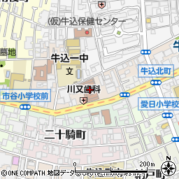 東京都新宿区北山伏町1周辺の地図
