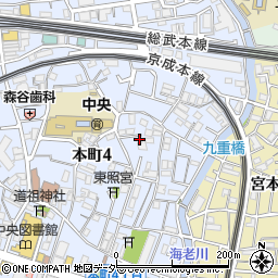 千葉県船橋市本町4丁目24-3周辺の地図
