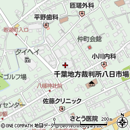 千葉県匝瑳市八日市場イ2619-1周辺の地図