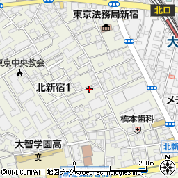 グレース北新宿周辺の地図