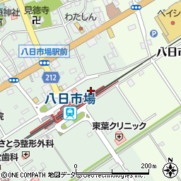 千葉県匝瑳市八日市場イ91-7周辺の地図
