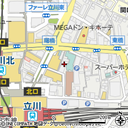 集 つどい 立川北口店周辺の地図