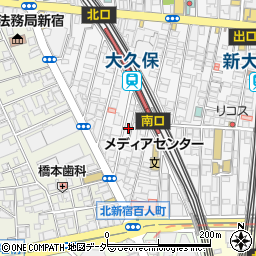 東京都新宿区百人町1丁目23-11周辺の地図