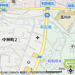 東京都昭島市中神町2丁目10周辺の地図