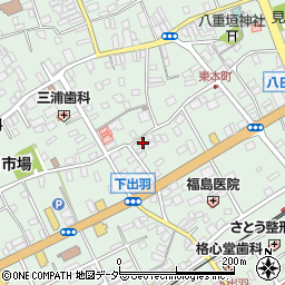 千葉県匝瑳市八日市場イ262-6周辺の地図