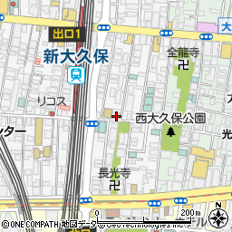 東京都新宿区百人町1丁目6-28周辺の地図