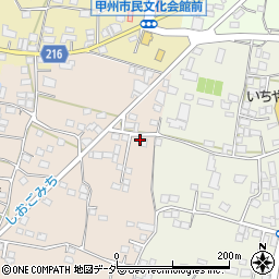 山梨県甲州市塩山下塩後769周辺の地図