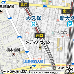 東京都新宿区百人町1丁目23-21周辺の地図