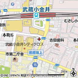 ココカラファイン武蔵小金井店周辺の地図