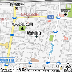 東京都武蔵野市境南町3丁目周辺の地図