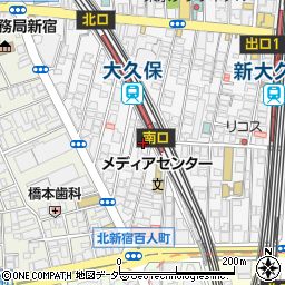 東京都新宿区百人町1丁目23-19周辺の地図