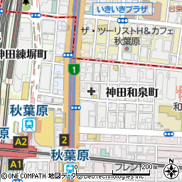 リパーク神田和泉町第４駐車場周辺の地図