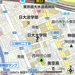 ＬＥＣ東京リーガルマインド大学院大学周辺の地図