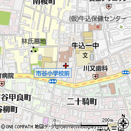 東京都新宿区北山伏町2周辺の地図