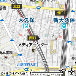 東京都新宿区百人町1丁目16-28周辺の地図