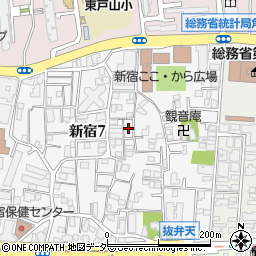 東京都新宿区新宿7丁目7周辺の地図