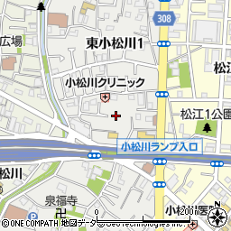 東小松川薬局周辺の地図