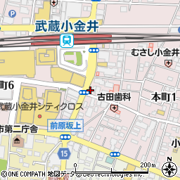 日本調剤　武蔵小金井薬局周辺の地図