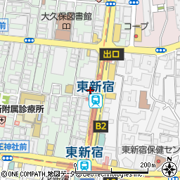 ヴァンヴェール新宿周辺の地図