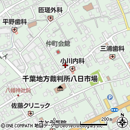 千葉県匝瑳市八日市場イ2606周辺の地図