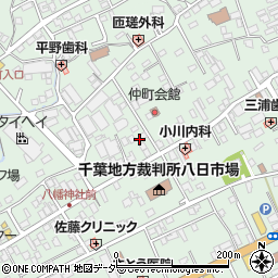 千葉県匝瑳市八日市場イ2611周辺の地図