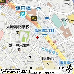 タイムズ飯田橋第４駐車場周辺の地図