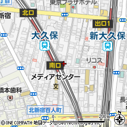 東京都新宿区百人町1丁目16-27周辺の地図