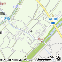山梨県韮崎市神山町鍋山704-1周辺の地図