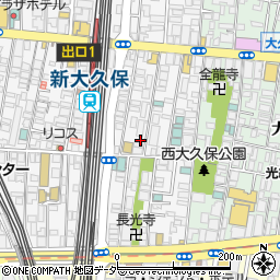 東京都新宿区百人町1丁目6-27周辺の地図