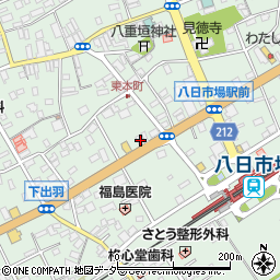 千葉県匝瑳市八日市場イ190-1周辺の地図